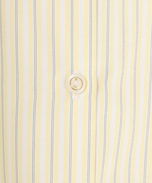 ANY SIS 【BAILA12月号掲載・貴島明日香さんコラボ】ニットレイヤード シャツ ツインセット ネイビー×イエローストライプ