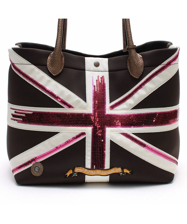 A.D.M.J. 【魔法の様に軽い】マジックライト/ユニオンジャックキューブトート34cm MARRON