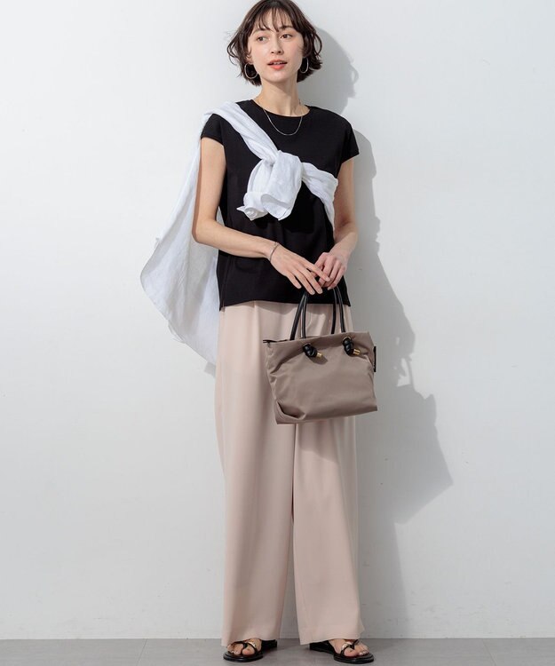 23区 L 【先行予約】LIBECOリネン ベーシック シャツ ホワイト系