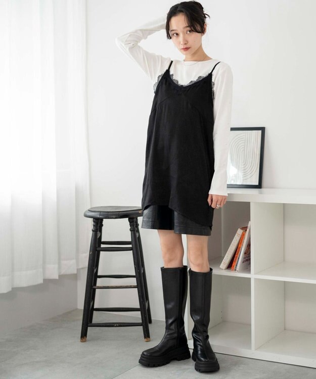 WEGO ラインストーンドットロンT オフホワイト