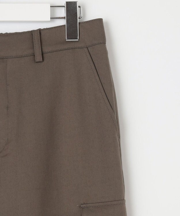 J.PRESS LADIES L 【洗える】ツイルライトストレッチ テーパード カーゴ パンツ カーキ系