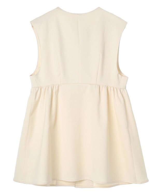 earth music&ecology ペプラムジレ Ivory