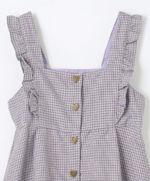 ANY KIDS フリル ジャンパースカート サックスブルー系