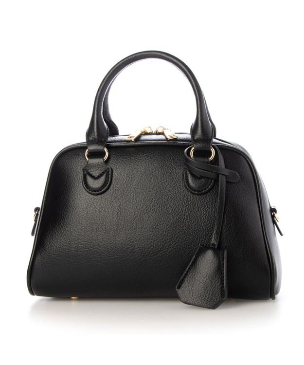 UNBILLION 【テレビ ドラマ着用アイテム】カシュカシュ cachecache / シボフェイクレザー2wayボストンバッグ ブラック