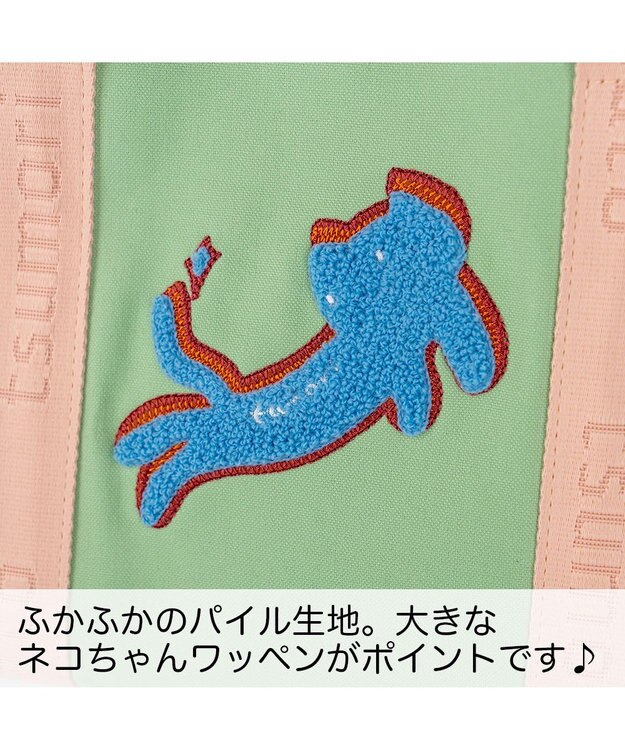 tsumori chisato CARRY キラネコ ハンドバッグ 手提げ グリーン