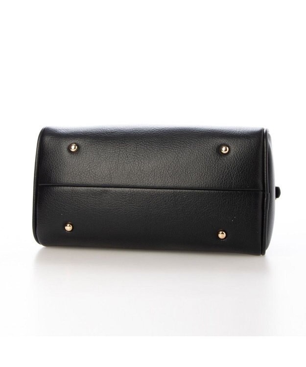 UNBILLION 【テレビ ドラマ着用アイテム】カシュカシュ cachecache / シボフェイクレザー2wayボストンバッグ ブラック