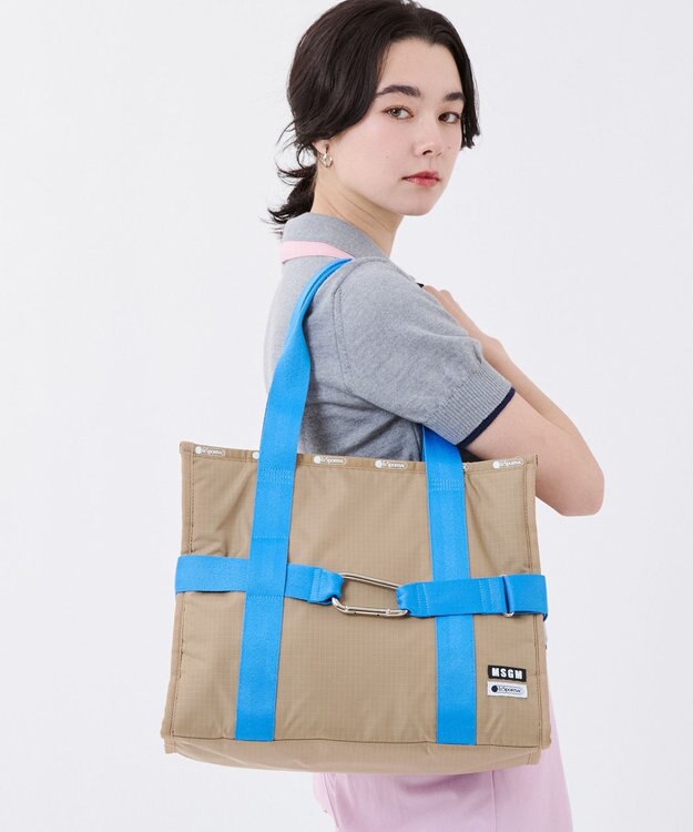 LeSportsac MSGM MD BOAT TOTE/MDボートトートカーキ MDボートトートカーキ