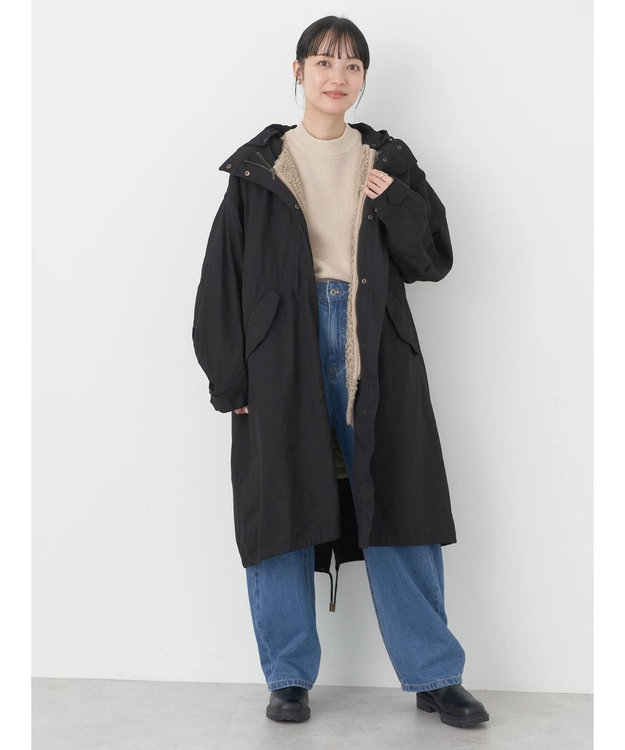 earth music&ecology マルチｗａｙモッズコート Black