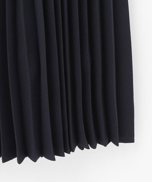 ANY SIS L 【洗える】ノーブルプリーツ ワンピース ネイビー