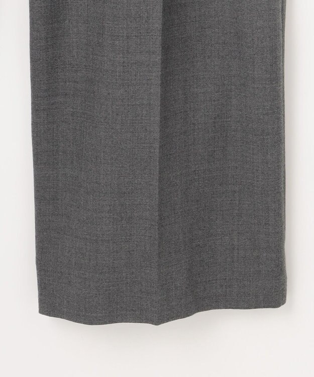 自由区 【SHIHOさん着用】ソフトウールブレンドワイド パンツ チャコールグレー