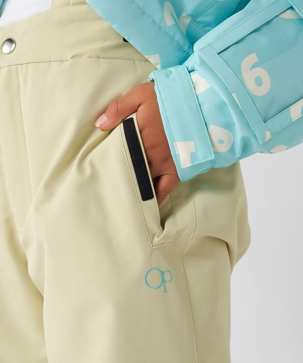 OP／FILA 【ocean pacific】スノーウェア上下セット サイズ調整機能付き ミント