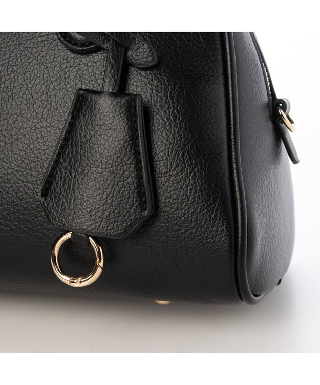 UNBILLION 【テレビ ドラマ着用アイテム】カシュカシュ cachecache / シボフェイクレザー2wayボストンバッグ ブラック