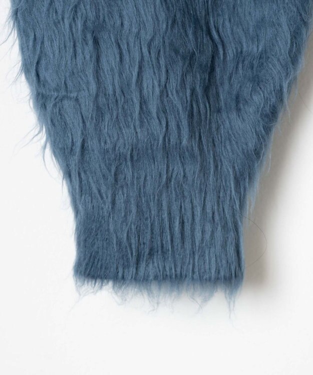 WEGO ファータッチニットショートカーデ ブルー