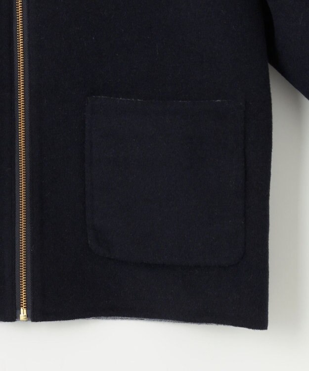 ANY SIS 【2WAY】ショートリバーシブル コート ネイビー×ブルーグレー