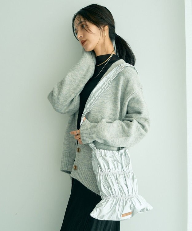 YECCA VECCA 【CONTROL FREAK】ギャザー2WAYバッグ Silver