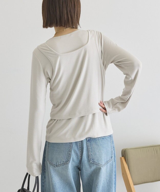 AMERICAN HOLIC 【2点セット】カーディガン+タンクトップ Ivory