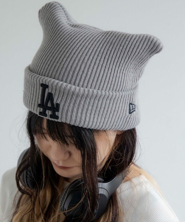 WEGO 別注NEWERA　CAT　EAR　KNIT 柄3