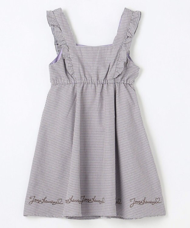 ANY KIDS フリル ジャンパースカート サックスブルー系