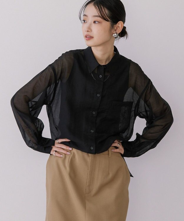 AMERICAN HOLIC シアーシャツ Black