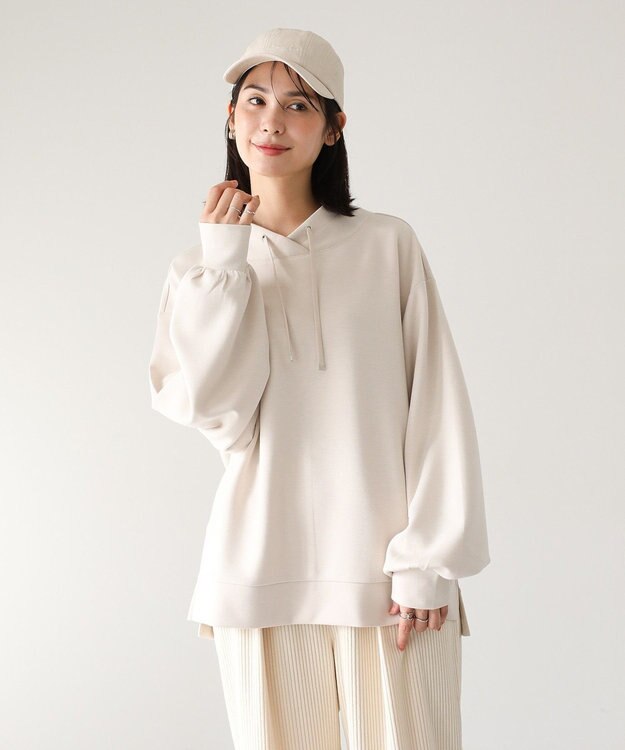 Green Parks ダンボール抜け衿プルオーバー Light Beige