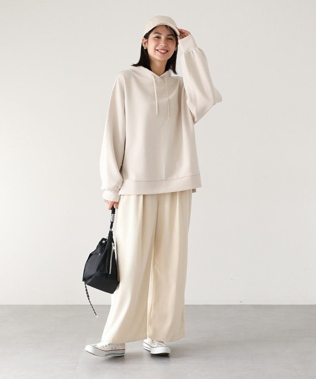 Green Parks ダンボール抜け衿プルオーバー Light Beige