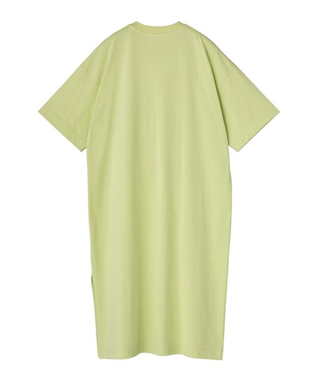 HAAG スマイルコットン SHORT SLEEVE ONEPIECE ワンピース ライム