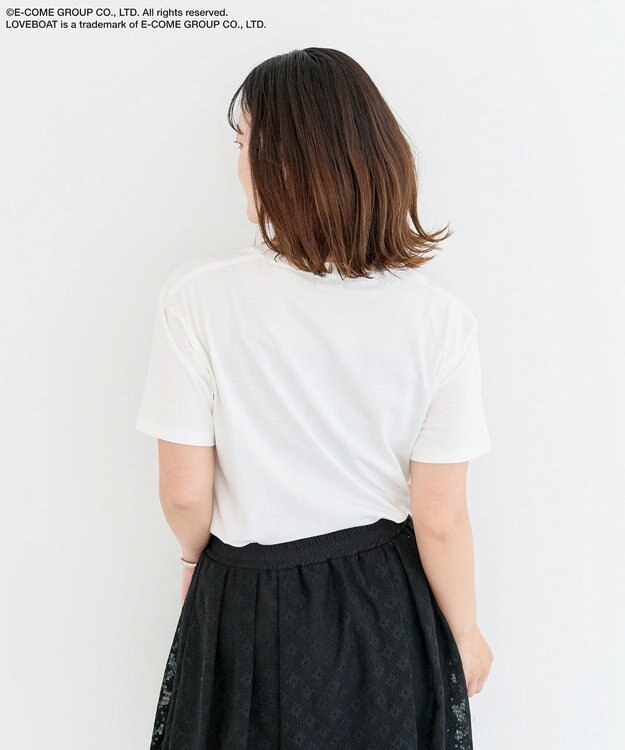 Green Parks ■ＬＯＶＥＢＯＡＴ　ビキニ刺繍ＴＥＥ White