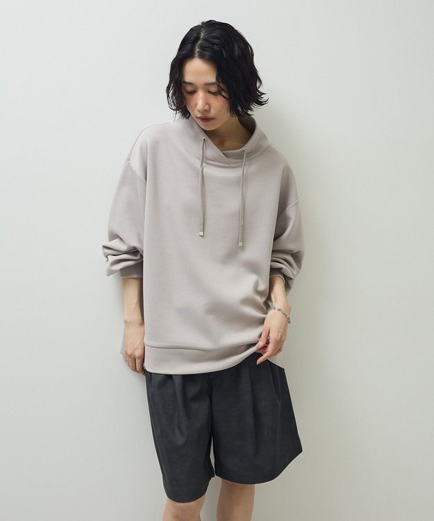 Green Parks ダンボール抜け衿プルオーバー Gray Beige