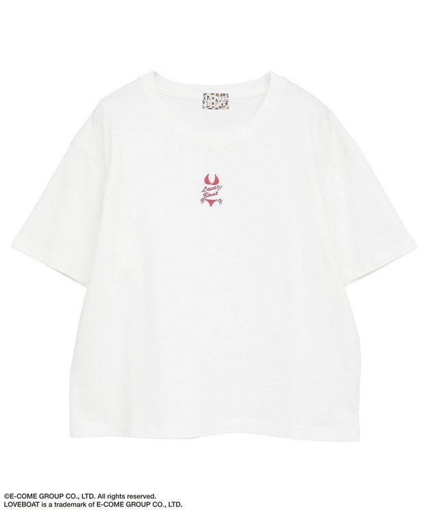 Green Parks ■ＬＯＶＥＢＯＡＴ　ビキニ刺繍ＴＥＥ White