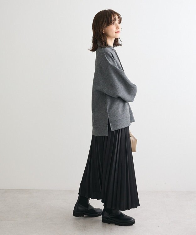 Green Parks ダンボール抜け衿プルオーバー Dark Gray