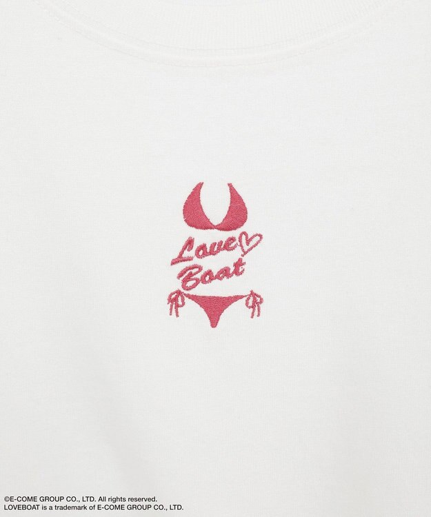 Green Parks ■ＬＯＶＥＢＯＡＴ　ビキニ刺繍ＴＥＥ White