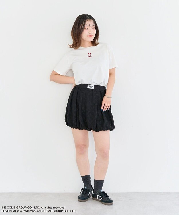 Green Parks ■ＬＯＶＥＢＯＡＴ　ビキニ刺繍ＴＥＥ White