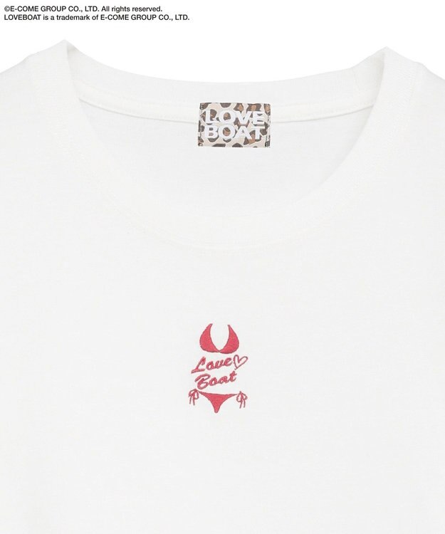 Green Parks ■ＬＯＶＥＢＯＡＴ　ビキニ刺繍ＴＥＥ White