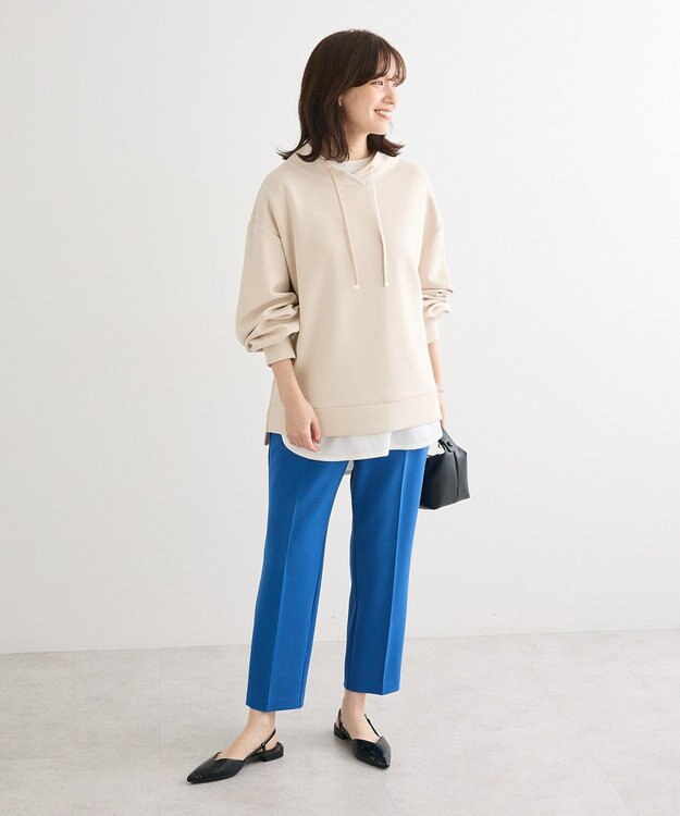 Green Parks ダンボール抜け衿プルオーバー Light Beige