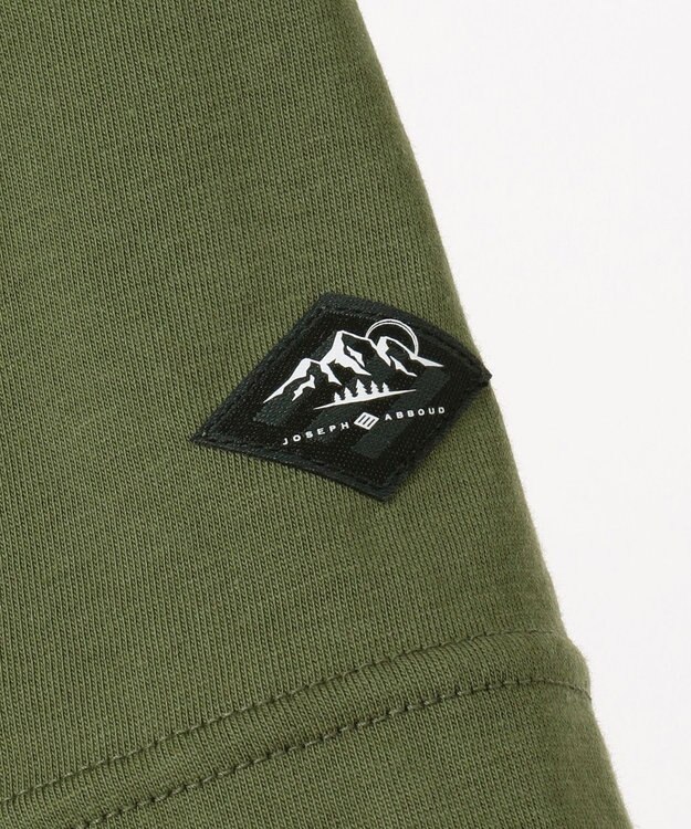 JOSEPH ABBOUD MOUNTAIN JC天竺Ｘドットエアー Tシャツ カーキ系