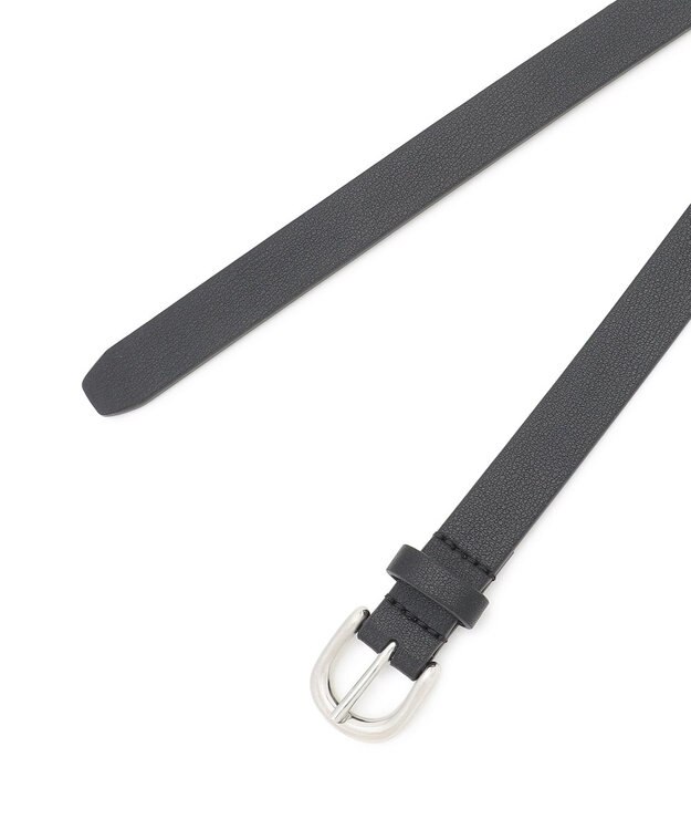 uncrave フェイクレザー 細ベルト ブラック