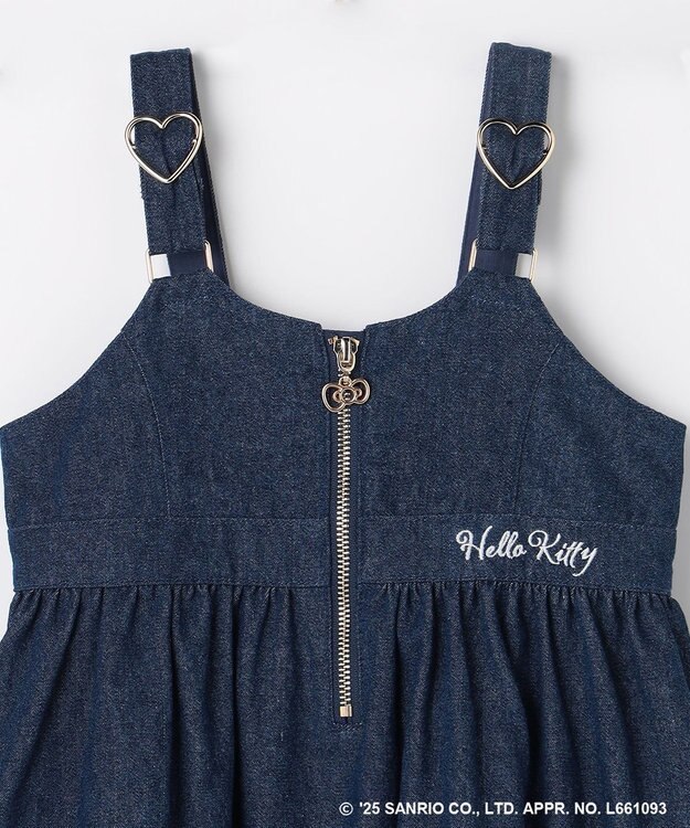 ANY KIDS 【ハローキティ×ANY KIDS】デニムジャンパースカート インディゴ