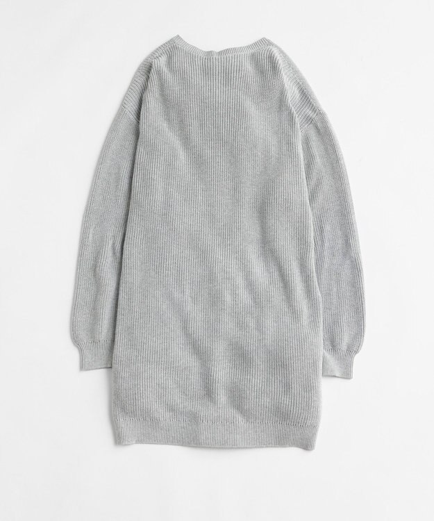 LENO V NECK ONEPIECE　Vネックニットワンピース HEATHER GRAY