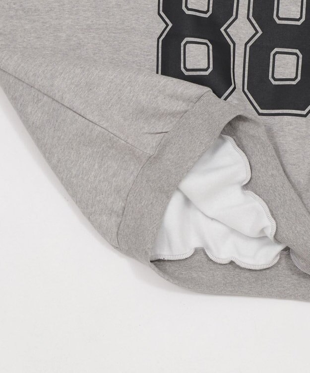 WEGO ゲームロゴビッグスウェット 杢グレー