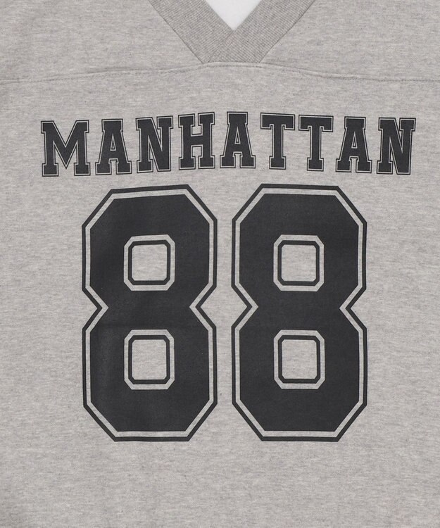 WEGO ゲームロゴビッグスウェット 杢グレー