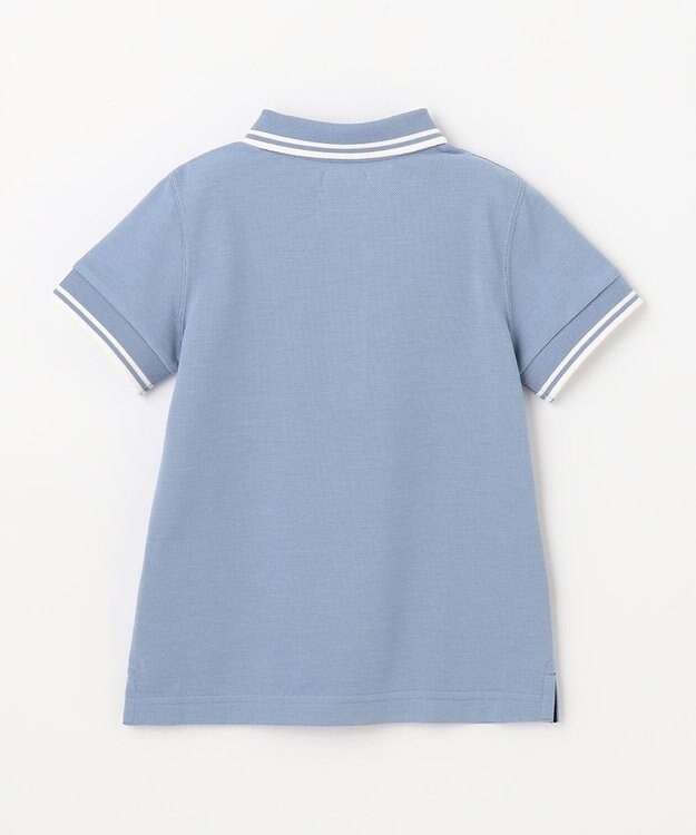 J.PRESS KIDS 【110-130cm】カノコ 半袖ポロシャツ サックスブルー系