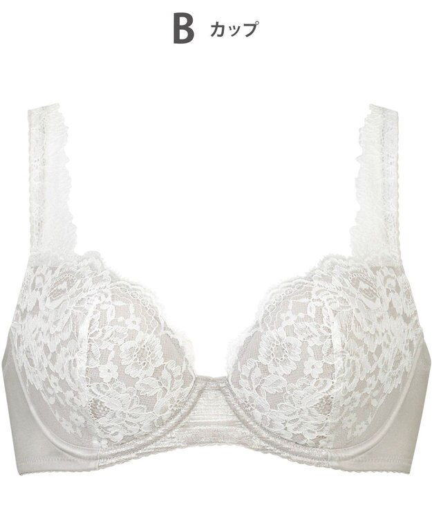 Wing ブラジャー 自然なまるみシルエット ソフトなつけごこち 【ナチュラルアップブラ】 ブラ KB2062 ウイング／ワコール グレー