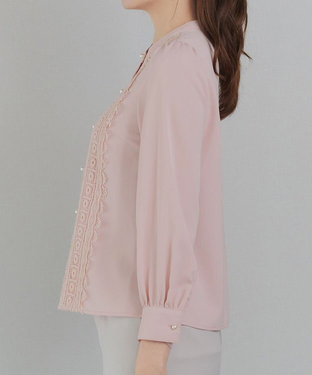 Tiaclasse L 【新色追加】レースブラウス ライトピンク