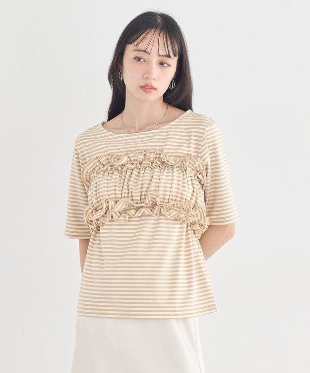 earth music&ecology SET2点マルチウェイバンドゥ＋プルオーバー Beige