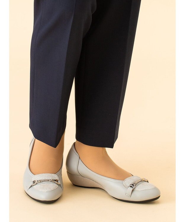 ASICS WALKING ペダラ レディース 3E 3.5cmヒール グレー系