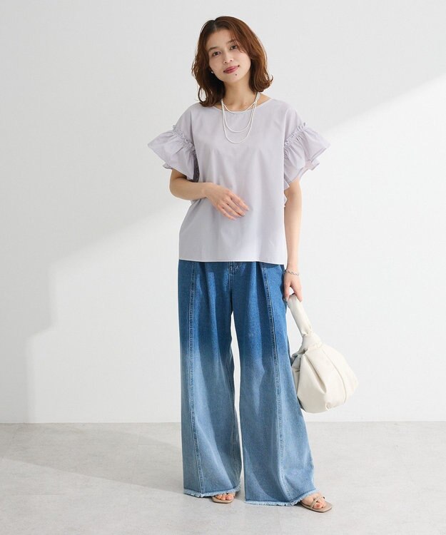 Green Parks ・ＥＬＥＮＣＡＲＥ　ＤＵＥ　バックリボンブラウス Off White