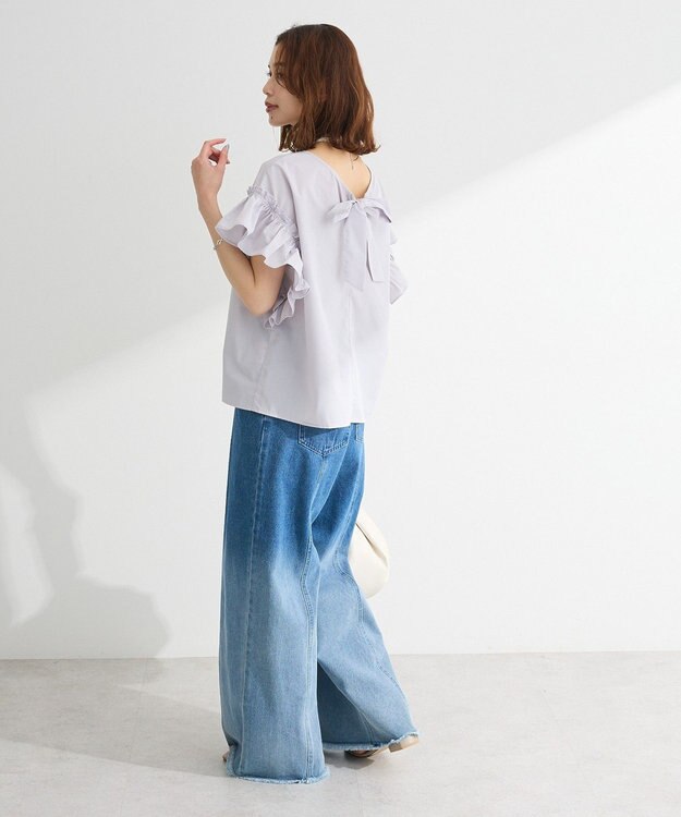 Green Parks ・ＥＬＥＮＣＡＲＥ　ＤＵＥ　バックリボンブラウス Off White