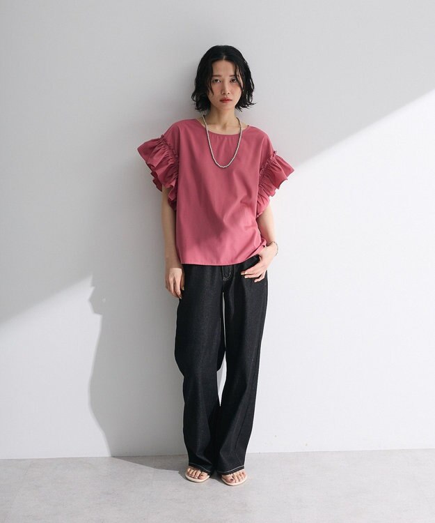 Green Parks ・ＥＬＥＮＣＡＲＥ　ＤＵＥ　バックリボンブラウス Off White