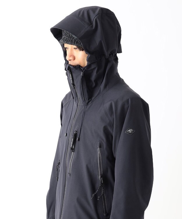 JOSEPH ABBOUD MOUNTAIN 【ストレッチ/撥水/防水素材/イタリア素材/ライナードッキング対応】マウンテンシェル パーカー ネイビー系