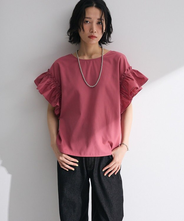 Green Parks ・ＥＬＥＮＣＡＲＥ　ＤＵＥ　バックリボンブラウス Off White